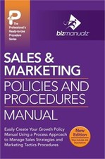 Sales & Marketing Policies and Procedures Manual (Hardback or Cased Book)