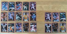 1984 Donruss Action All Stars Baseball Jumbo Cards -Lot of  21 Cards (15 Unique)