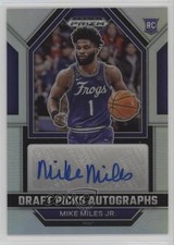 2023-24 Panini Prizm Draft Picks Silver Mike Miles Jr #DPA-MMJ Auto 0ud4