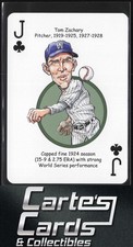 Tom Zachary 2013 Hero Decks Senators & Nationals Baseball Heroes #JC