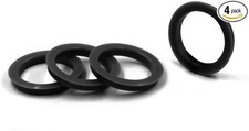 Accessories Parts Set of 4 Hub Centric Ring 78.10mm OD to 63.40mm Hub ID, Black