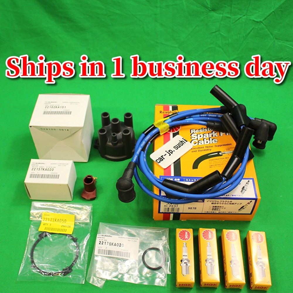 NGK  SUBARU OEM For SAMBAR T11 KS4 KV4 NA EN07 Spark Plug Cable Gasket Cap KIT