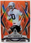 2025 Panini Phoenix Football Orange Hyper Dont'e Thornton Jr. #204