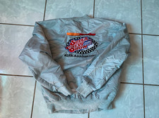 Vintage Chevrolet super chevy sh Jacket Mens m Silver Satin Bomber 80s RARE