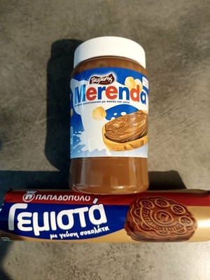 Merenda Chocolate Spread 360g Pavlidis (Greek Nutella) + Papadopoulos Biscuits
