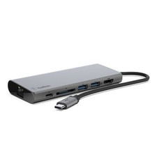 Belkin USB-C Multimedia Hub Certified Refurbished - Silver