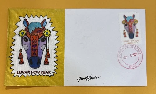 2026 Lunar New Year Forever Stamp C195 Chinese Year Of The Horse FDC/OOAK