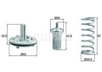 Mahle TX 183 80D Thermostat, KüHlmittel FüR Seat Alhambra (710, 711)