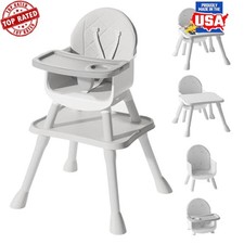 6 in 1 Convertible Baby High Chair Multi-Function Easy Clean Safety Design New