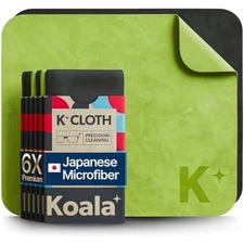 Koala Lens Cleaning Cloth | Japanese Microfiber | Glasses Cleaning Cloths Pack 6