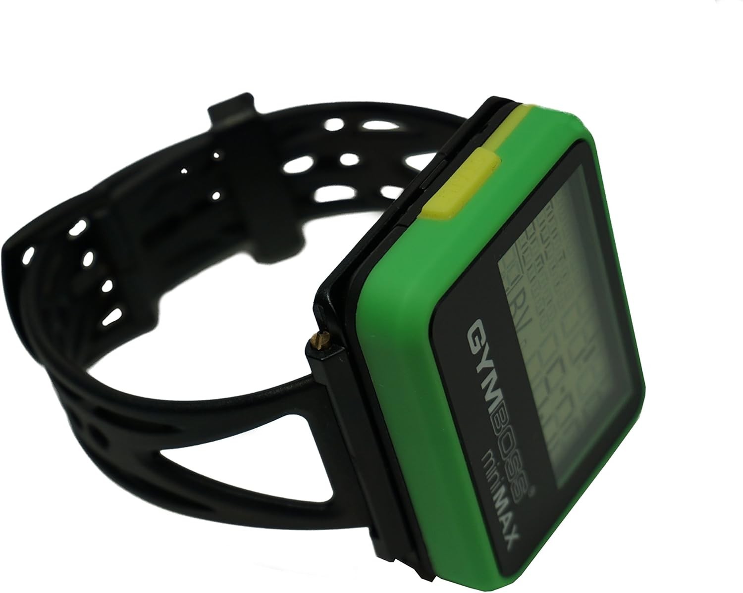 Gymboss Interval Timer and Stopwatch Watch Strap – One Size Fits All, Black 