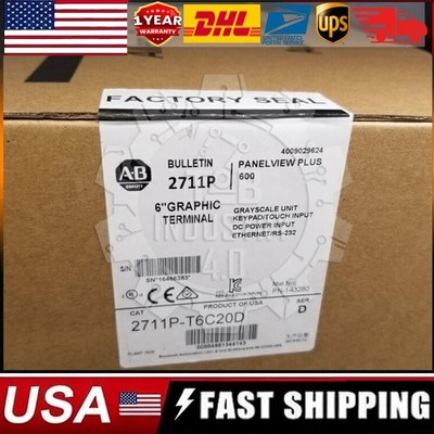Allen-Bradley 2711P-T6C20D PanelView Plus 600  2711P-T6C20D  Sealed US Free Tax