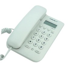 FSK/DTMF Basic Landline Phone - Simple Caller ID - White