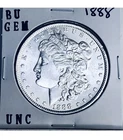 1888 BU GEM MORGAN SILVER DOLLAR UNC MS+++ U.S. MINT BEAUTIFUL BLAST WHITE COIN