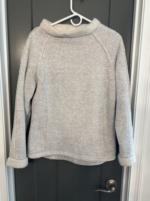 Wooly Bully Wear Pullover Sherpa Sweater Size Medium Gray-white