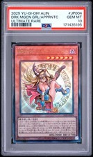 2025 YU-GI-OH! JAPANESE UR DARK MAGICIAN GIRL THE MAGICIAN'S APPRENTICE PSA 10
