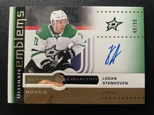 24-25 Ultimate Hockey Ultimate Emblems Rookie Auto Gold Logan Stankoven #/99