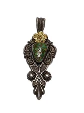 Dear Blossom Pendant Top Silver Color Stone Slv Men S Kax82