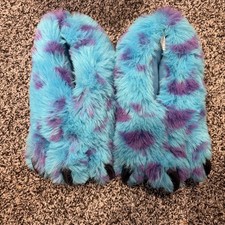 RARE Vintage Monsters Inc Kids Sulley Slippers Shoes Disney Pixar Y2k Size 2