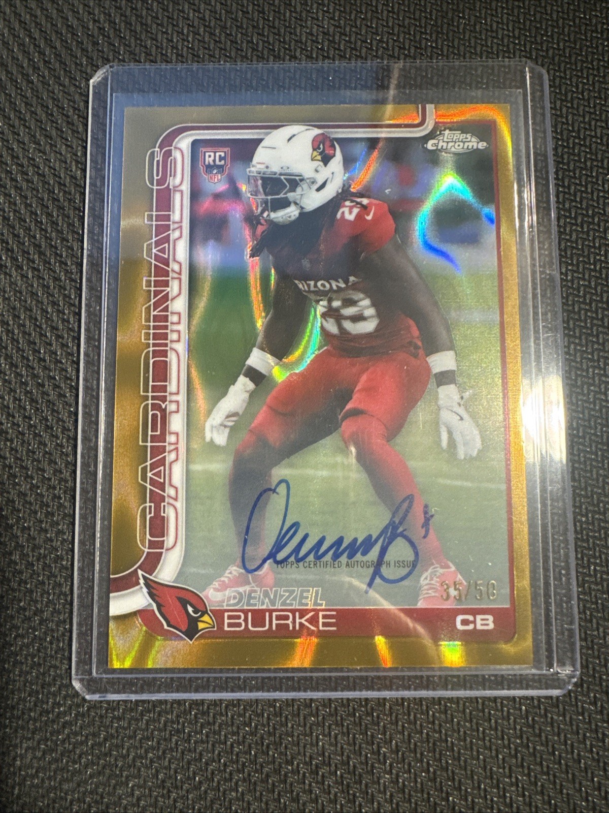 Denzel Burke Topps Chrome Sapphire Edition Rookie Autographs #RADB Gold