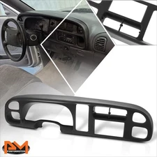 For 98-02 Dodge Ram 1500-3500 Molded Double Din Radios Dash Kit w/Mount Brackets