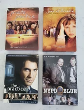 LOT OF 4 ASSORTED TV SHOWS SERIES DVDS - FIRST SEASON - NYPD BLUE, THE PRACTICE
