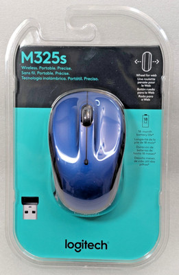 Logitech M325s Blue USB Wireless Mouse (910006829) - New / Unopened