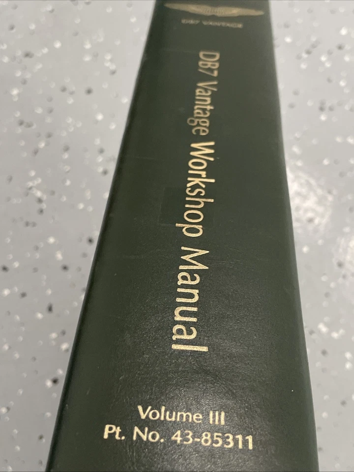 Manual de piezas de taller Aston Martin DB7 Vantage volumen 3 No. 43-85311 abril 1999 Foto 2 de 4