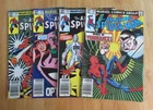 4 Newsstand AMAZING SPIDER-MAN! #240, 242, 243, 244/Key! (FN++) Bright & Glossy!