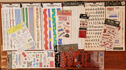 Vintage HTF Me & My Big Ideas Mambi Minis Scrapbook Stickers - 13 packs ...