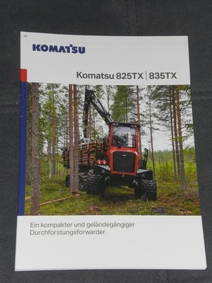 KOMATSU 825TX / 835TX  Forwarder, Rückezug Prospekt von 2022 ( Forst 135 )