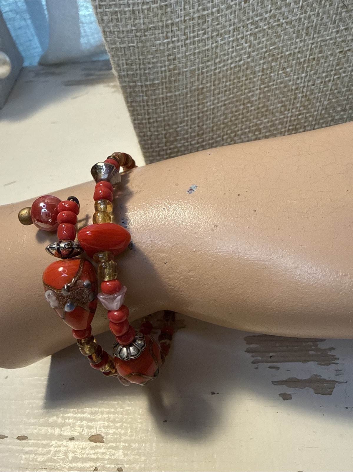 Vintage Preowned Unsigned Memory Wire Wedding Cak… - image 2