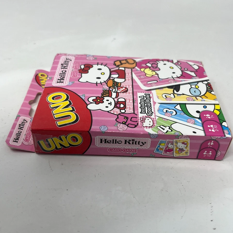 Hello Kitty Uno карточная игра специальные правила - новый запечатанный колоды открытая коробка - Изображение 4 из 4