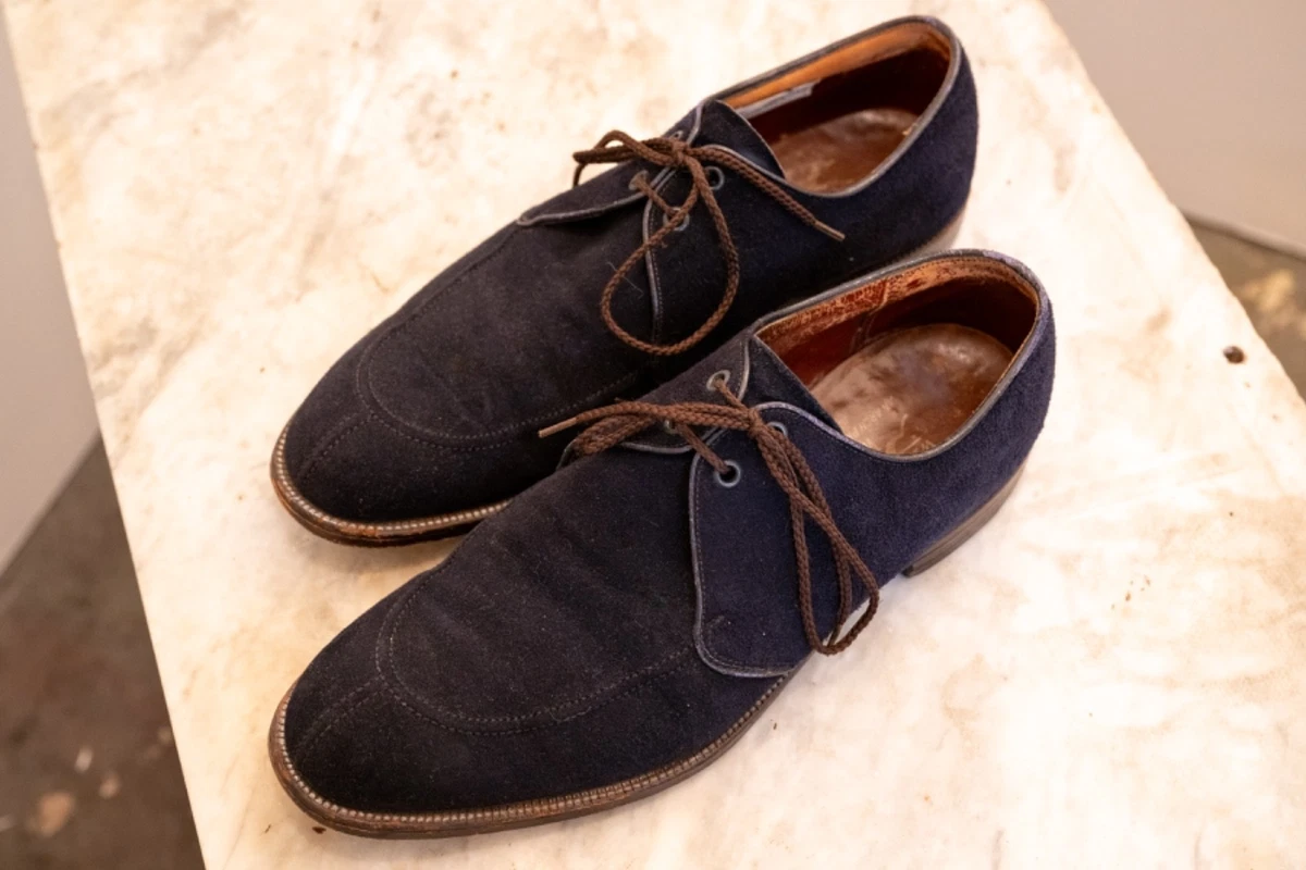 Tod\'s POL.Basso Men\'s Blue Suede Oxford Dress Shoes Size 9 Men main image 2