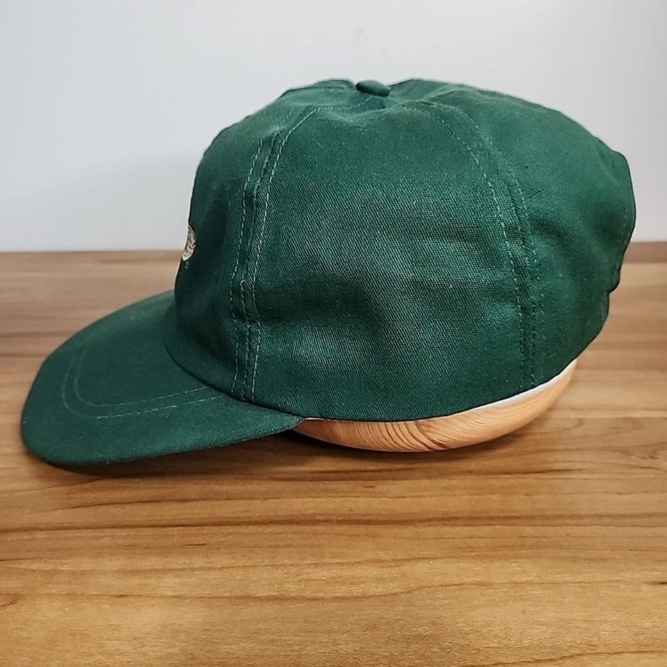 复古 Oregon Ducks 1995 玫瑰碗 唐老鸭 绿色帽子 皮革肩带帽 — 第 3/4 张图片