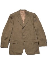 Corneliani Wool Blazer Jacket Brown Size 40 50 EUR Italy