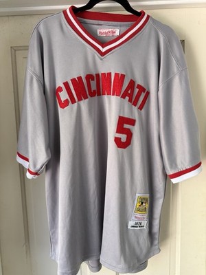 極美品 Jersey BENCH 5 REDS Ness & Mitchell 応援グッズ