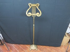 Vintage Brass Lyre Music Stand