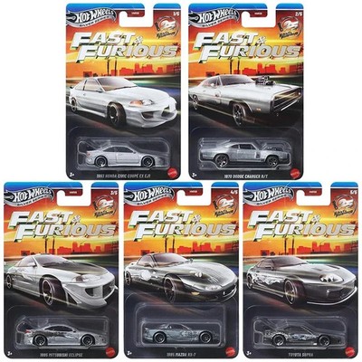 FAST & FURIOUS Set Mazda Toyota Honda Dodge** Hot Wheels Silver Series 979Q 1:64