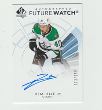 Remi Elie 2017-18 UD SP Authentic Hockey Future Watch Auto  #773/999