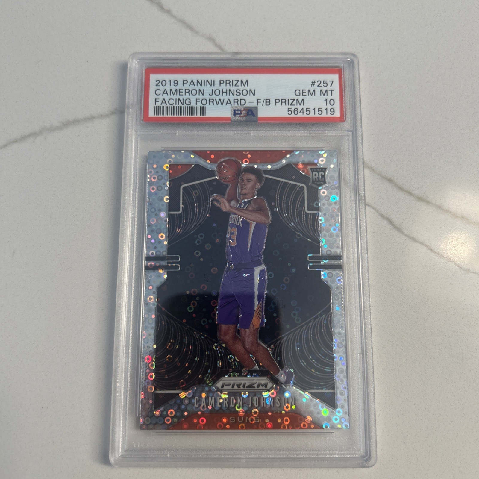 PSA 10 2019 PRIZM CAMERON JOHNSON FAST BREAK SP RC
