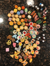 Mini Dollhouse K Food Sushi Drinks Dessert Entree Accessories Approx. 118 pieces