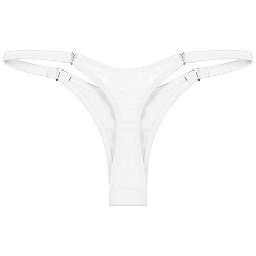 Womens Sexy PVC Leather Briefs Bikini G-string Thongs Mirror Emulsion Panties - Picture 37 of 61