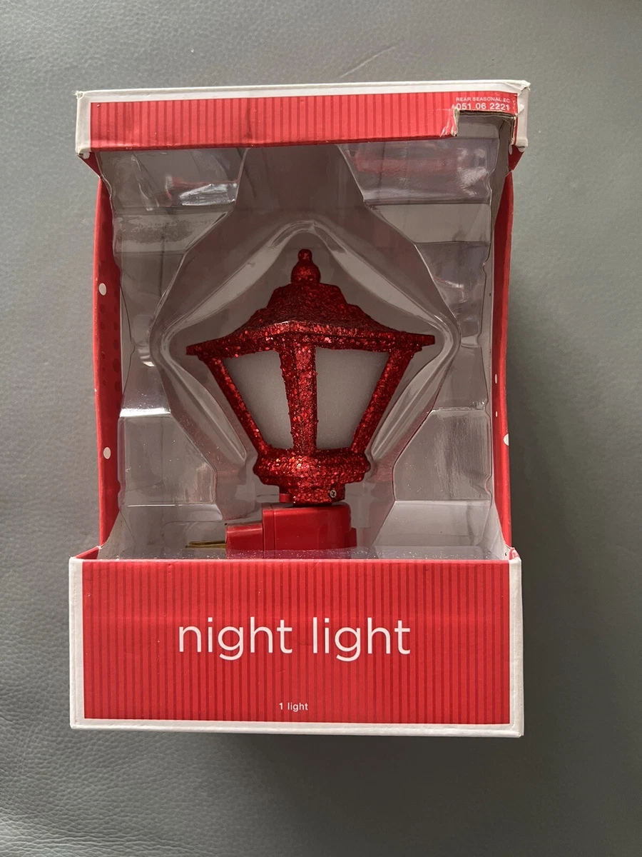 NEW Target Wondershop Holiday Christmas Red Glitter Lantern 5 1