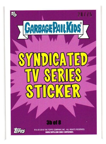 2016 GARBAGE PAIL KIDS SERIES 2 PRIME SLIME TRASHY TV PICK YOUR CARD BLOODY RED - Picture 192 of 323