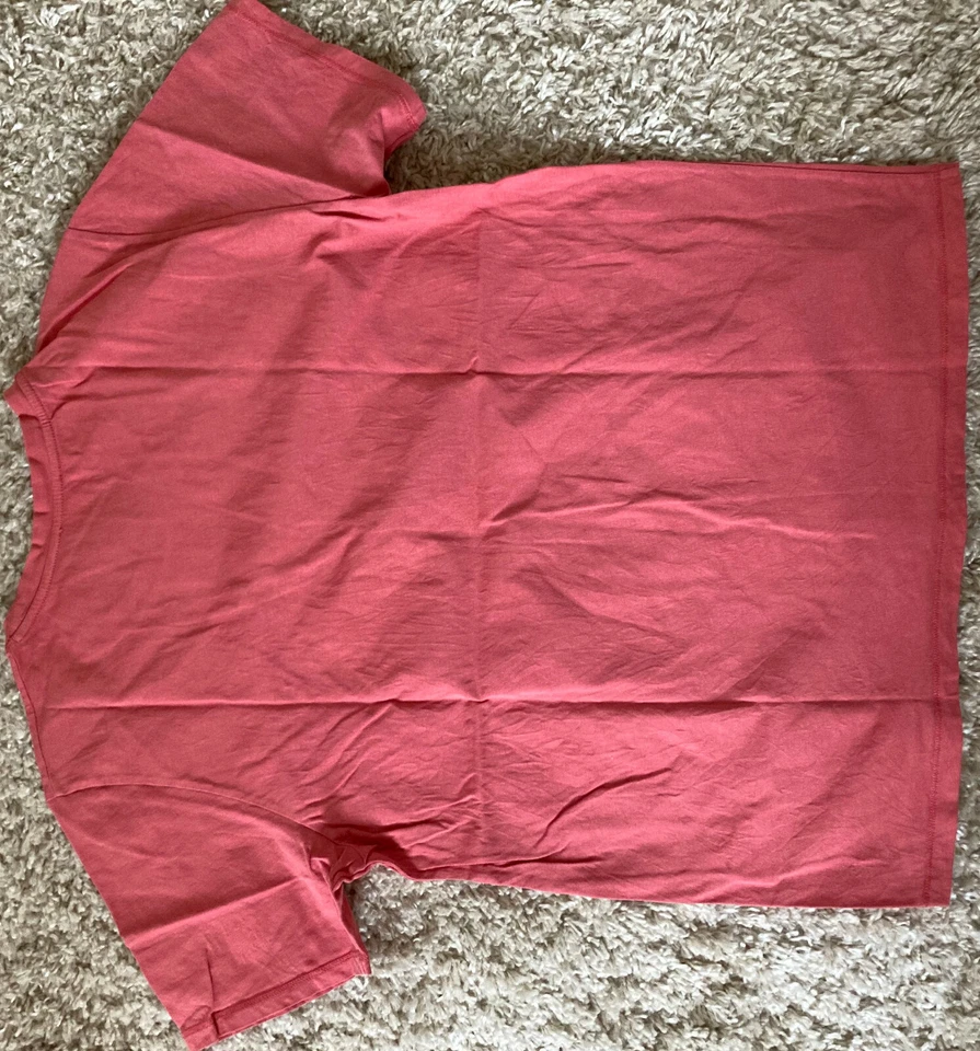 2 tolle COS Damen Basic T-Shirts M Türkis & Lachs Kurzarm Baumwolle erfrischend - Bild 4 von 4