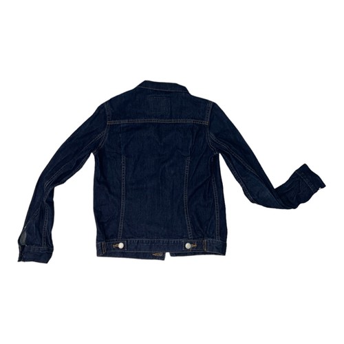 Levi’s Trucker Jean Jacket Women’s Size Small Dark Blue Denim Button Up Shacket - Picture 2 of 6