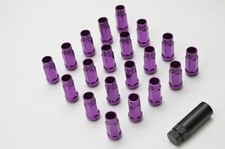 1320 Open End Steel Lug Nuts 12x1.5 Purple Color 48mm Length 20pcs Extended 1320 Open End Steel Lug Nuts 12x1.5 Purple Color 48mm Length 20pcs Extended