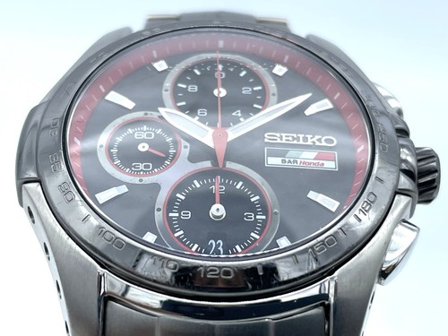 RARO SEIKO IGNITION HONDA RACING TEAM F-1 EDIZIONE LIMITATA Cronografo Uomo 7T92 - Foto 8 di 18