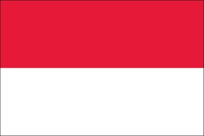 3x5 Foot (90x150 cm) Indonesia Polyester Indoor/Outdoor Flag with Two Grommets